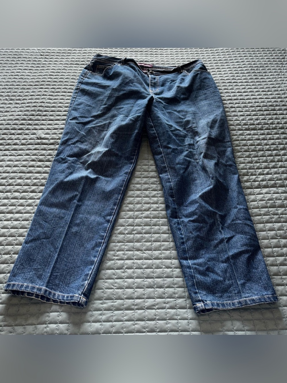 Gloria Vanderbilt Jeans Womens 18W Stretch Denim Tapered Leg Classic 40X29 - Picture 9 of 10